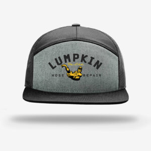 Heather black trucker hat